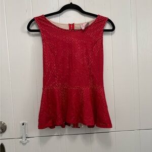 Romeo & Juliet Couture Sparkling Red Blouse